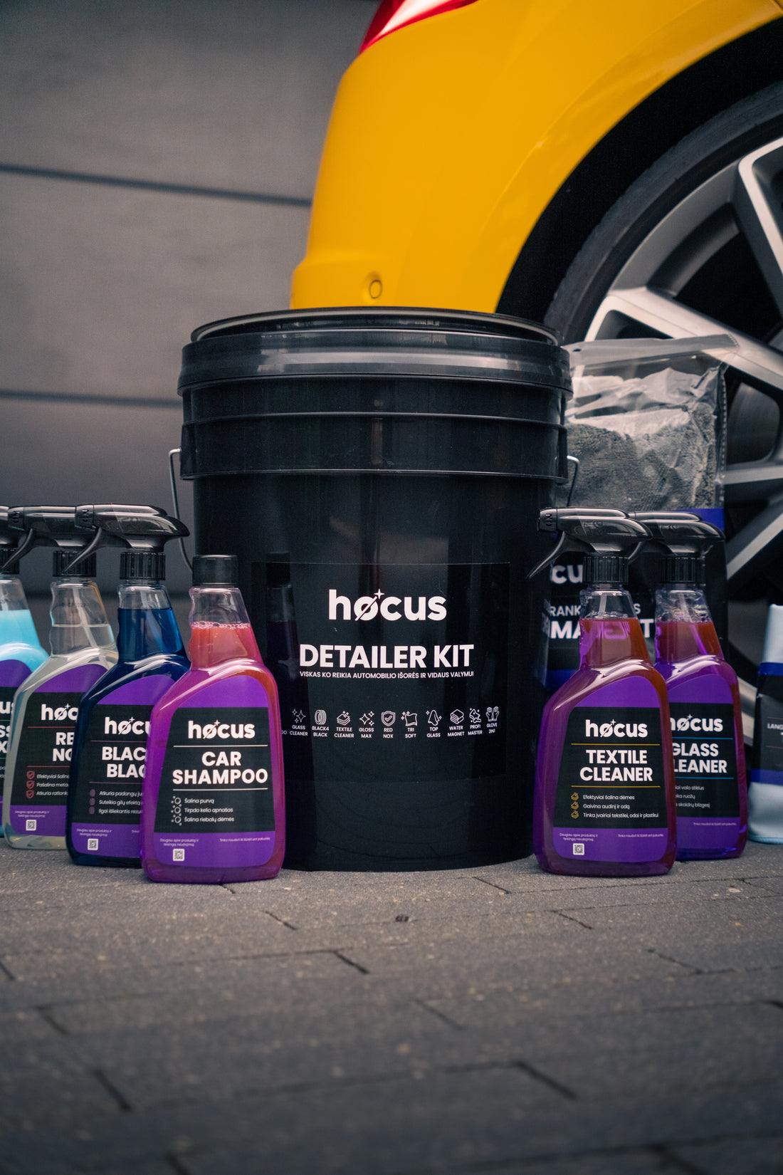 Hocus automobilio priežiūros rinkinys