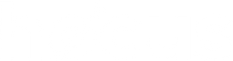 Hocus logotipas (baltas)